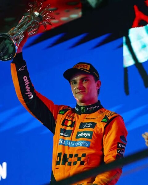 Winning Podium at the 2025 Saudi Arabian Grand Prix in the Jeddah Corniche Circuit